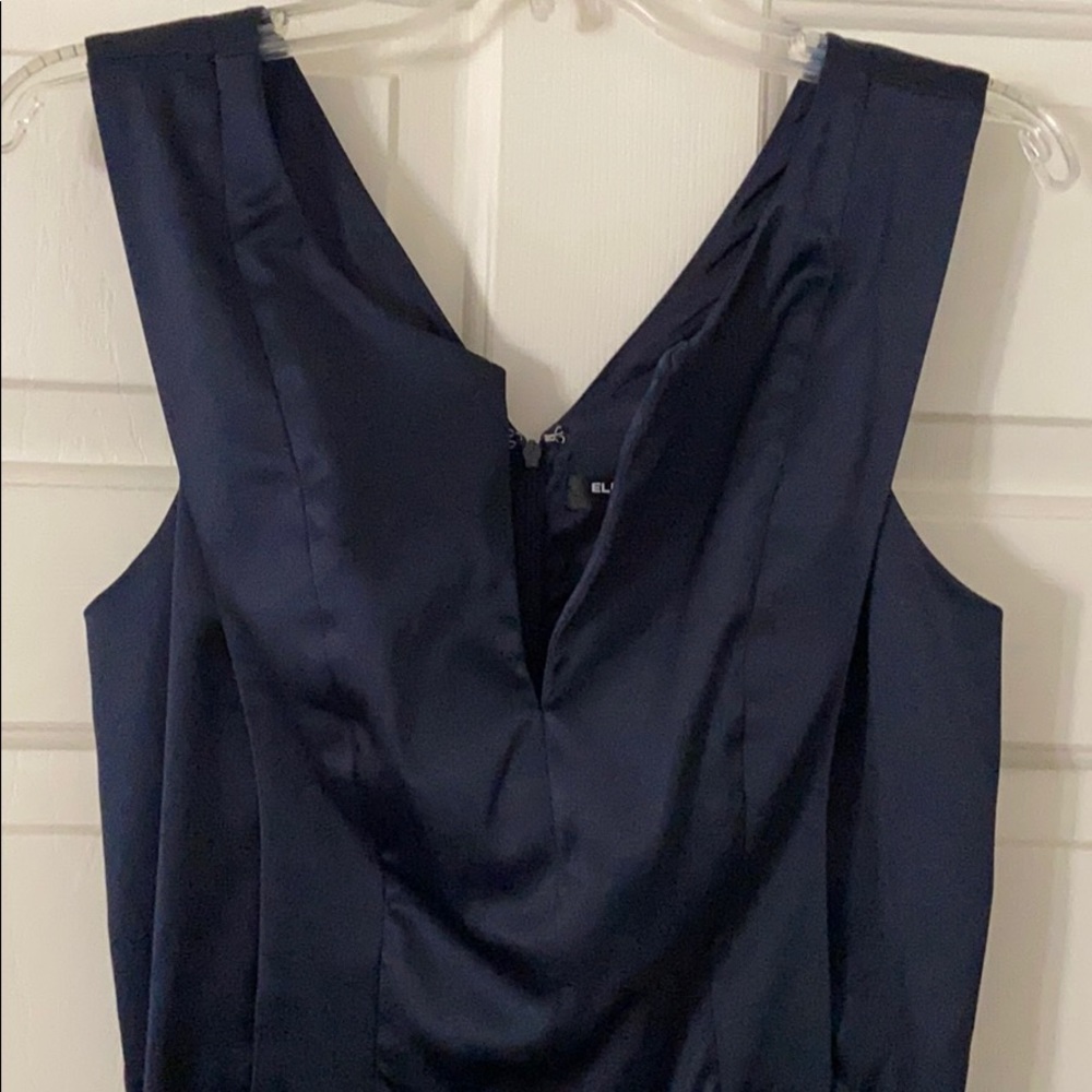 Ellen Tracy stretch satin shift dress size 12